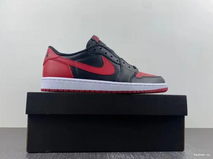 Rep Kickmax Air 1 Low 705329-001 Bred Retro Jordan 0412